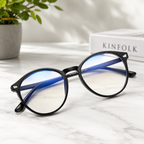 Retro Blue Light Computer Glasses for Men & Women – Classic Full-Rim Everyday Eyewear
