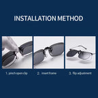Polarized Clip-On Sunglasses