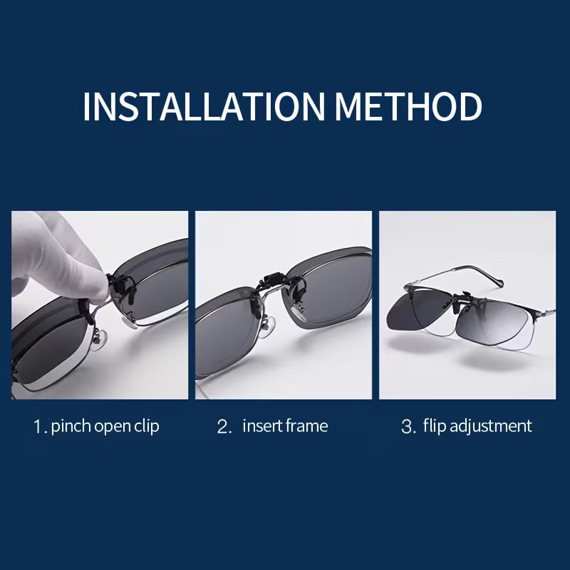 Polarized Clip-On Sunglasses